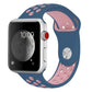 Frendorf | Für Apple Watch Series 7 41mm / 6 & SE & 5 & 4 40mm / 3 & 2 & 1 38mm Modische klassische Silikon-Sportuhrband (Blau Puder)