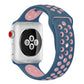 Frendorf | Für Apple Watch Series 7 41mm / 6 & SE & 5 & 4 40mm / 3 & 2 & 1 38mm Modische klassische Silikon-Sportuhrband (Blau Puder)