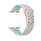 Frendorf | Für Apple Watch Series 10 42mm / 9&8&7 41mm / SE 3&SE 2&6&SE&5&4 40mm / 3&2&1 38mm Modisches Klassisches Silikon Sportuhrarmband (Pink Grün)