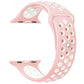 Frendorf | Für Apple Watch Series 7 41mm / 6 & SE & 5 & 4 40mm / 3 & 2 & 1 38mm Modisches Klassisches Silikon Sport Armband (Pink Weiß)