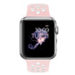 Frendorf | Für Apple Watch Series 7 41mm / 6 & SE & 5 & 4 40mm / 3 & 2 & 1 38mm Modisches Klassisches Silikon Sport Armband (Pink Weiß)