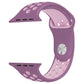 Frendorf | Für Apple Watch Series 7 41 mm / 6 & SE & 5 & 4 40 mm / 3 & 2 & 1 38 mm Mode Klassische Silikon Sport Armband (Lila Puder)