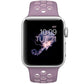 Frendorf | Für Apple Watch Series 7 41 mm / 6 & SE & 5 & 4 40 mm / 3 & 2 & 1 38 mm Mode Klassische Silikon Sport Armband (Lila Puder)