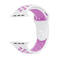 Frendorf | Für Apple Watch Series 7 41mm / 6 & SE & 5 & 4 40mm / 3 & 2 & 1 38mm Modisches Klassisches Silikon Sport Armband (Weiß Lila)