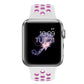 Frendorf | Für Apple Watch Series 7 41mm / 6 & SE & 5 & 4 40mm / 3 & 2 & 1 38mm Modisches Klassisches Silikon Sport Armband (Weiß Lila)