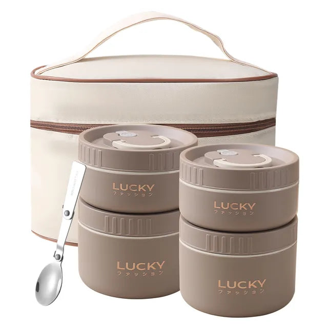 Frendorf | EetJoy | Bento Lunchbox Set | Hält dein Essen warm | Nachhaltig und stilvoll