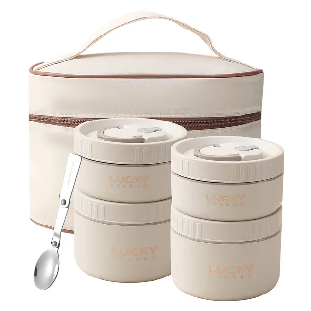 Frendorf | EetJoy | Bento Lunchbox Set | Hält dein Essen warm | Nachhaltig und stilvoll