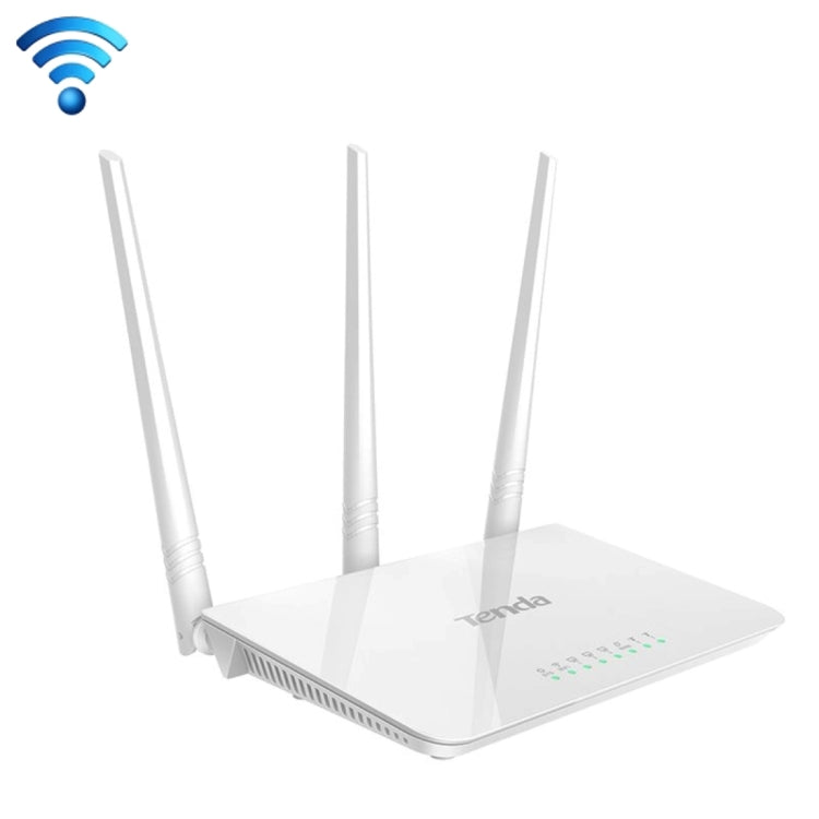 Frendorf | Tenda F3 Wireless 2,4GHz 300Mbps WiFi Router mit 3*5dBi externen Antennen (Weiß)