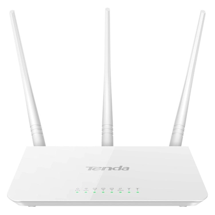 Frendorf | Tenda F3 Wireless 2,4GHz 300Mbps WiFi Router mit 3*5dBi externen Antennen (Weiß)