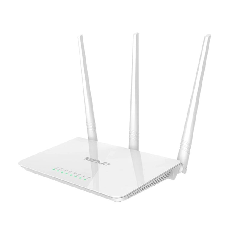 Frendorf | Tenda F3 Wireless 2,4GHz 300Mbps WiFi Router mit 3*5dBi externen Antennen (Weiß)