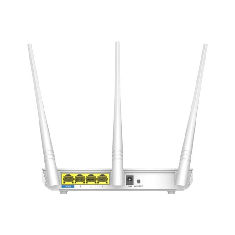 Frendorf | Tenda F3 Wireless 2,4GHz 300Mbps WiFi Router mit 3*5dBi externen Antennen (Weiß)