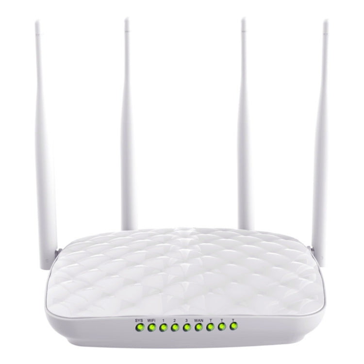 Frendorf | Tenda FH456 Wireless 2.4GHz 300Mbps WiFi Router mit 4*5dBi externen Antennen (Weiß)