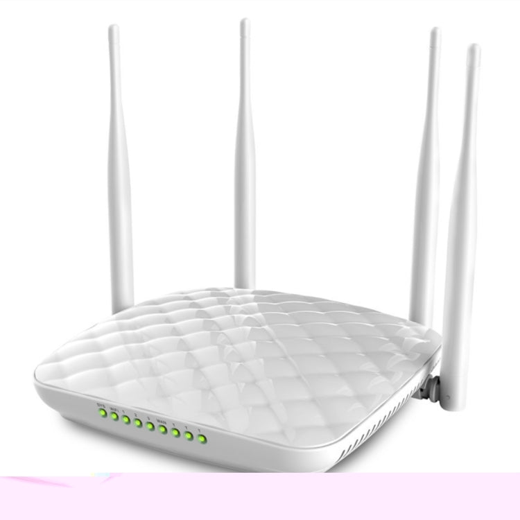 Frendorf | Tenda FH456 Wireless 2.4GHz 300Mbps WiFi Router mit 4*5dBi externen Antennen (Weiß)