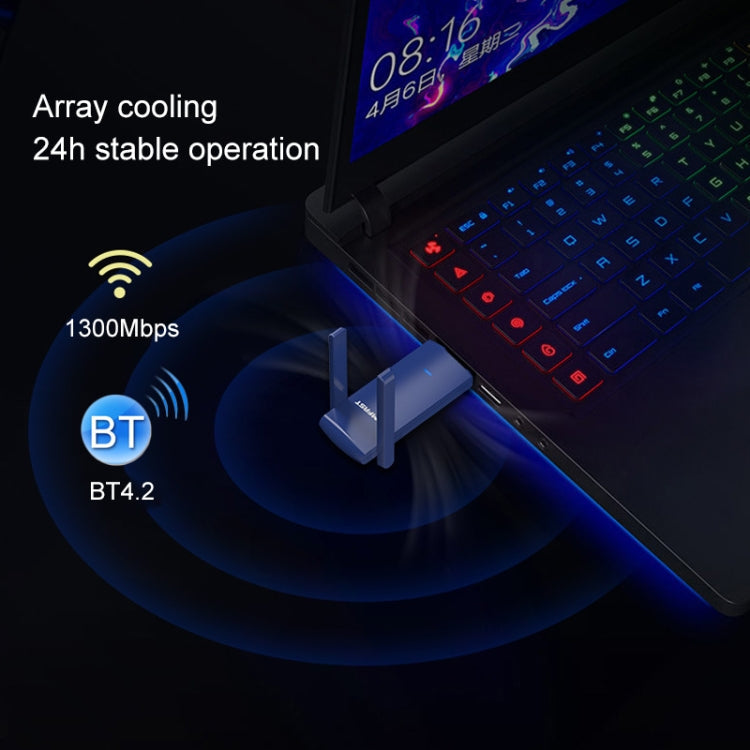 Frendorf | COMFAST CF-927B 1300Mbps Dual-band Bluetooth Wifi USB Netzwerkadapter