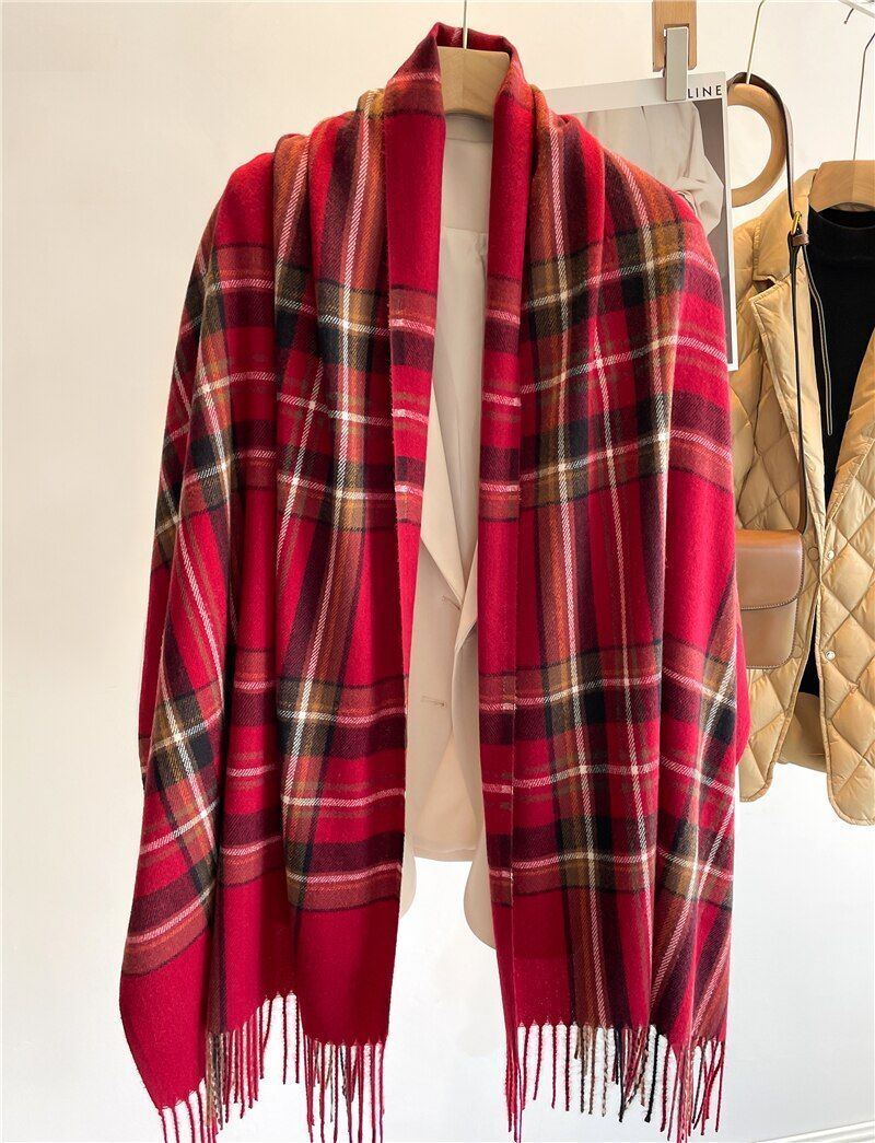 Frendorf | Stylische Karierte Damen Schal - Liora