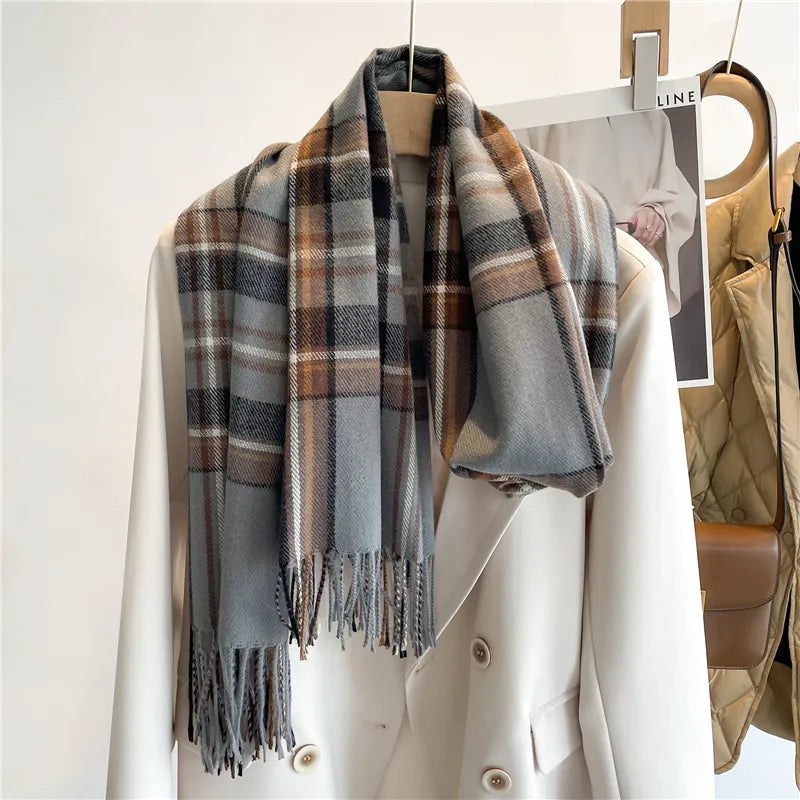 Frendorf | Stylische Karierte Damen Schal - Liora