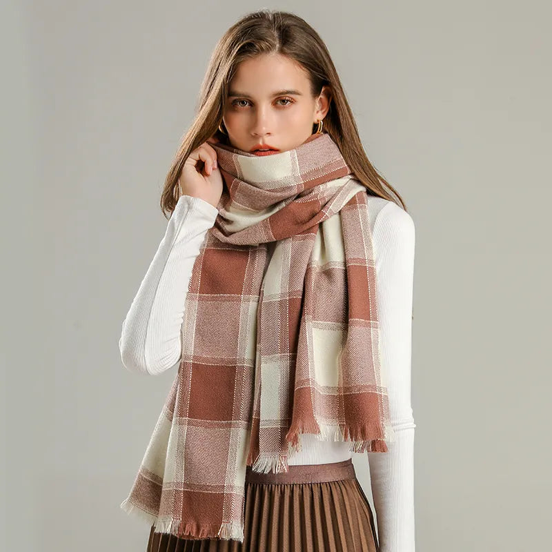 Frendorf | Stylische Karierte Damen Schal - Liora