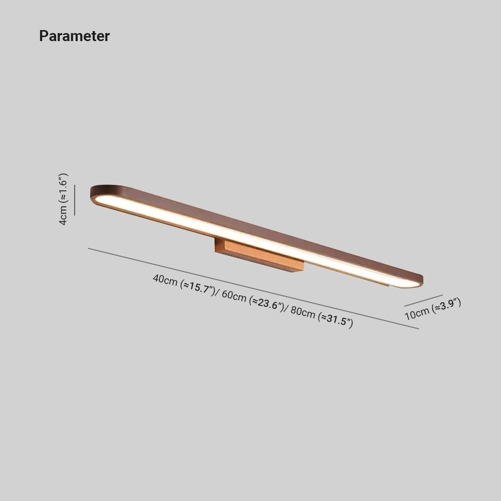 Leigh moderne Wandleuchte linear, Gold, Schlafzimmer/Badezimmer, Metall