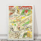 Comic Buch TDF Radfahren Druck