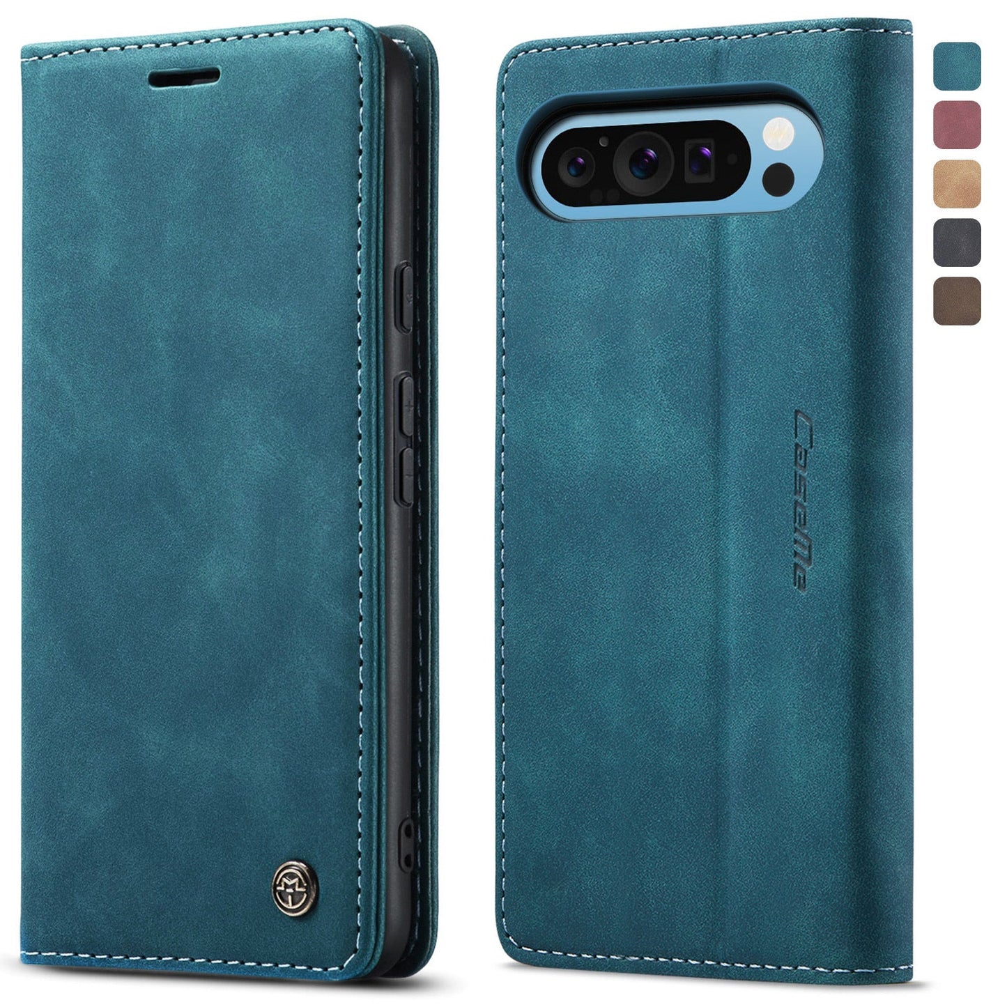 Frendorf | Retro Business PU Leder Brieftasche Flip Telefonhülle für Google Pixel 9