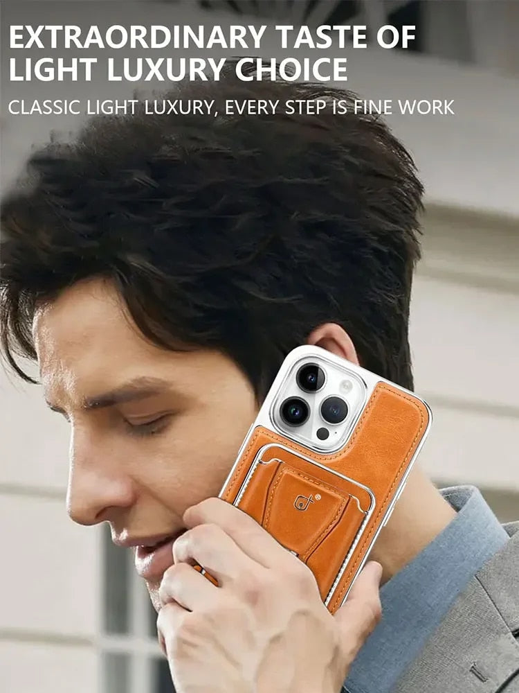 Frendorf | 2 in 1 abnehmbares PU-Leder Wallet Case mit magnetischem Kartenhalter für iPhone