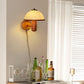 Frendorf | AetherWood Pilz Holz Wandleuchte | Handgefertigt | Rustikales Design | Wandbeleuchtung für Wohnzimmer & Schlafzimmer