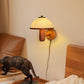 Frendorf | AetherWood Pilz Holz Wandleuchte | Handgefertigt | Rustikales Design | Wandbeleuchtung für Wohnzimmer & Schlafzimmer