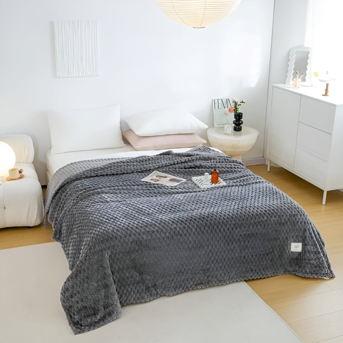 Veluno Flauschige Fleece-Decke - Weiche und Warme Decke für Kalte Tage