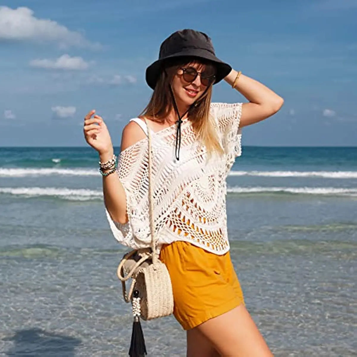 Frendorf | Brisa | Wasserdichter faltbarer Bucket Hat | SPF 50+ breiter Rand Sonnenhut | Sicher in der Sonne