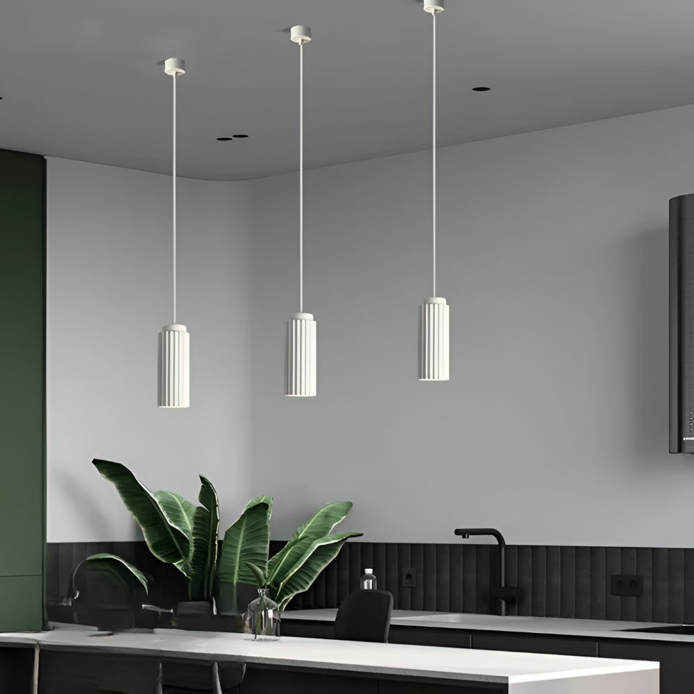 Frendorf | Wavy Nordic Pendelleuchte - Zylindrische Hängelampe