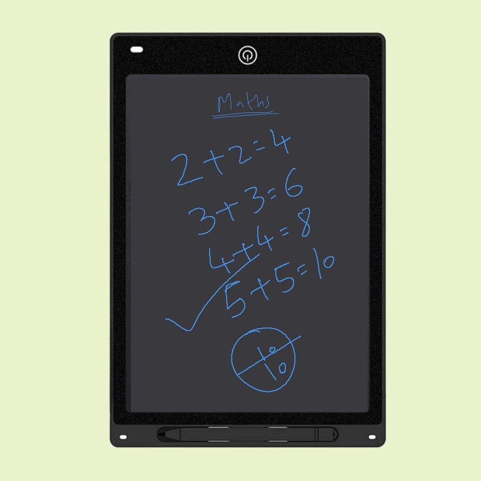 Frendorf | 12-Zoll LCD-Schreibtafel - Radierbares Kritzelbrett für Kinder, wiederverwendbares Lern-Notizbuch
