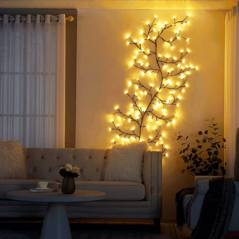 Wine LED Weingarten-Lichterkette – 144 flexible LEDs mit 8 Modi für Innen- und Außenbereich