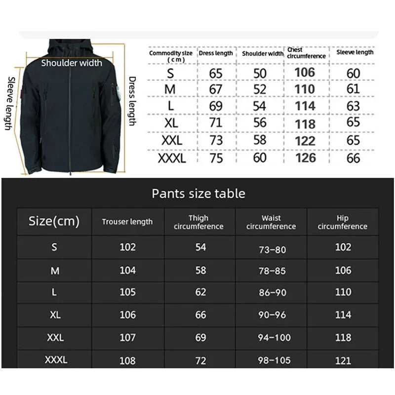 Frendorf | JASPER Set | Softshell Rash Jacket Set mit Hose für Extreme Wetterbedingungen