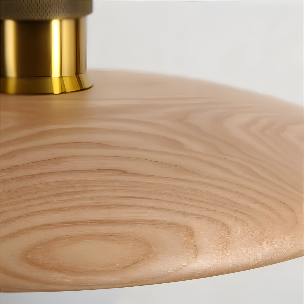 Frendorf | WooDisk Pendelleuchte - Untertasse Leuchte Pendel - Hängelampe aus Holz