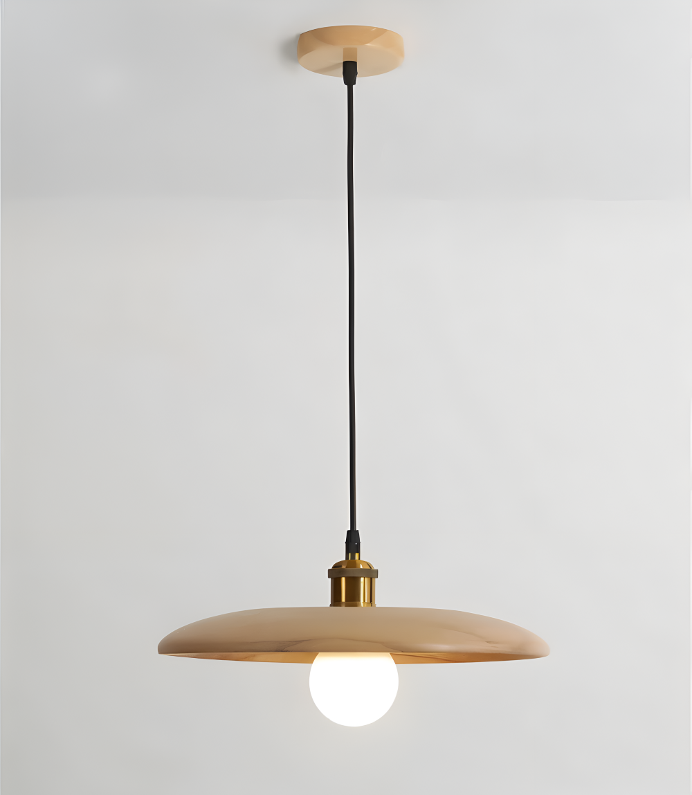 Frendorf | WooDisk Pendelleuchte - Untertasse Leuchte Pendel - Hängelampe aus Holz