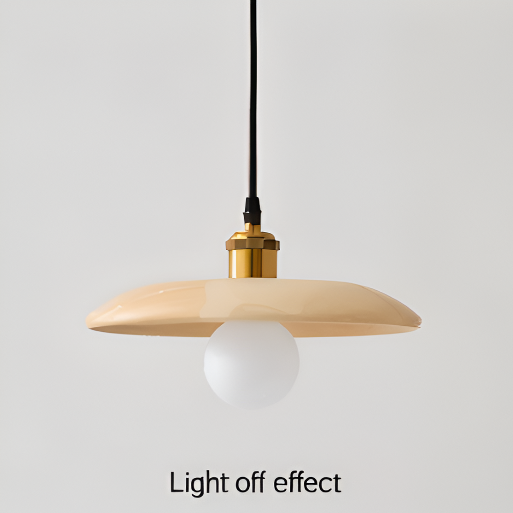 Frendorf | WooDisk Pendelleuchte - Untertasse Leuchte Pendel - Hängelampe aus Holz