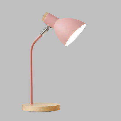 Frendorf | Holztischlampe – Kreative skandinavische Schreibtischlampe aus Holz und Metall