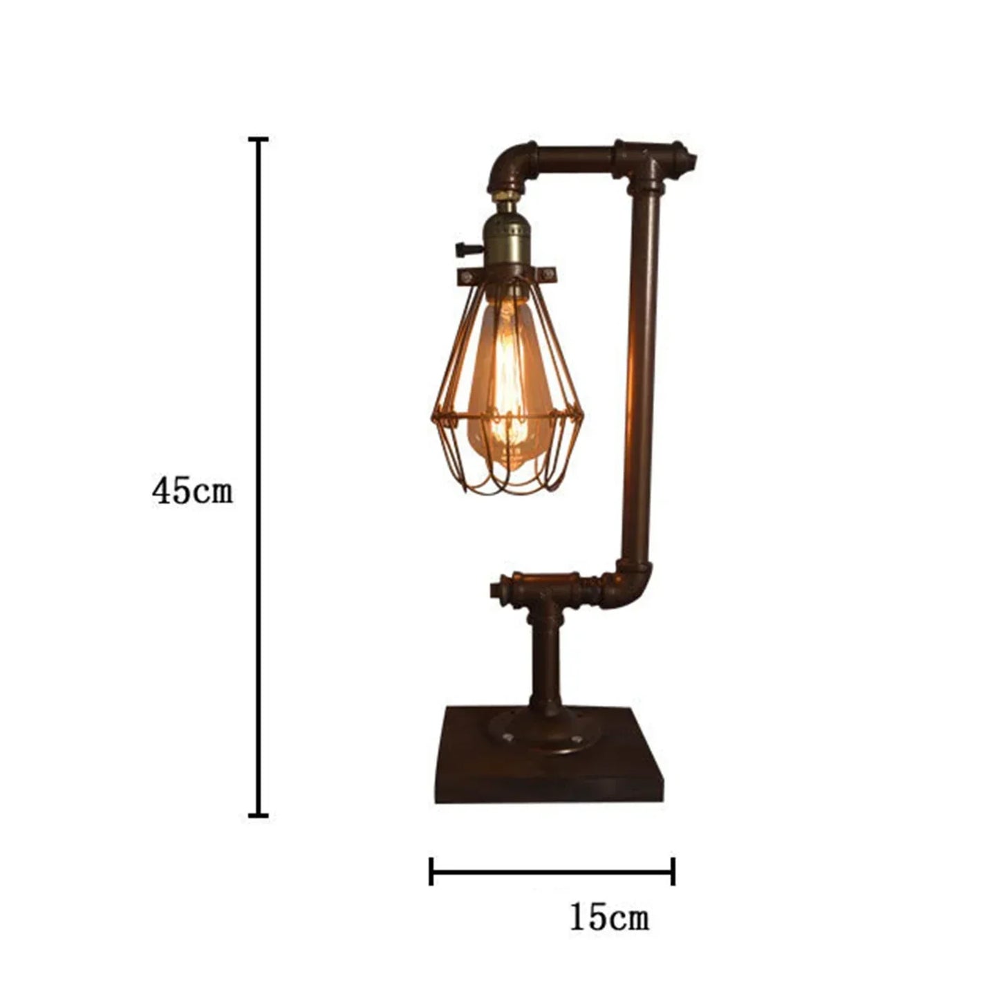 RetroCharm – Retro-Tischlampe aus Metall