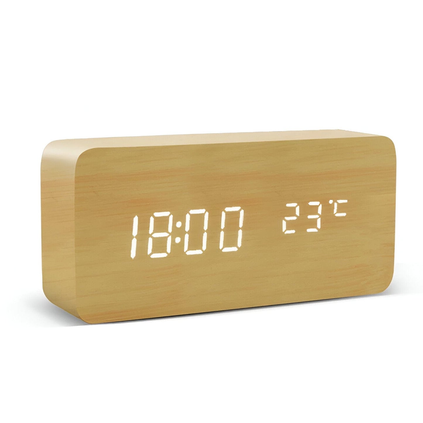 Frendorf | LED Holz Digitaluhr
