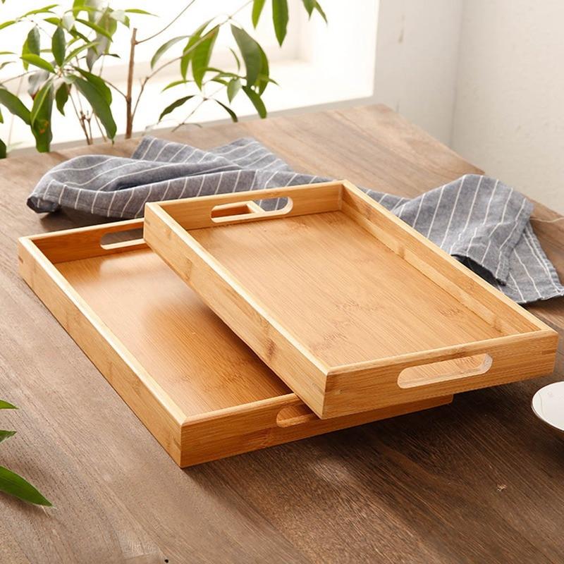 Serviertablett aus Holz