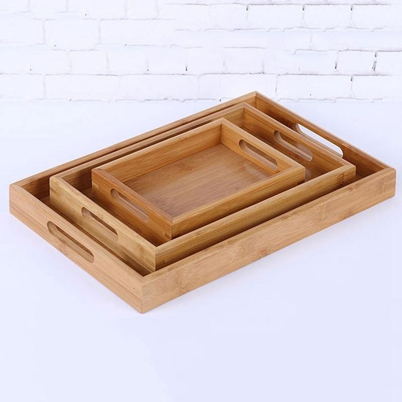 Serviertablett aus Holz