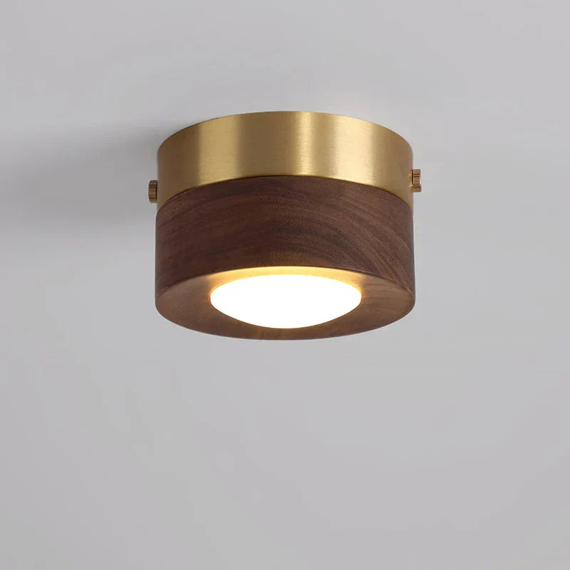 Frendorf | WoodenGlow - Walnoten Plafondlamp met LED Spotlights