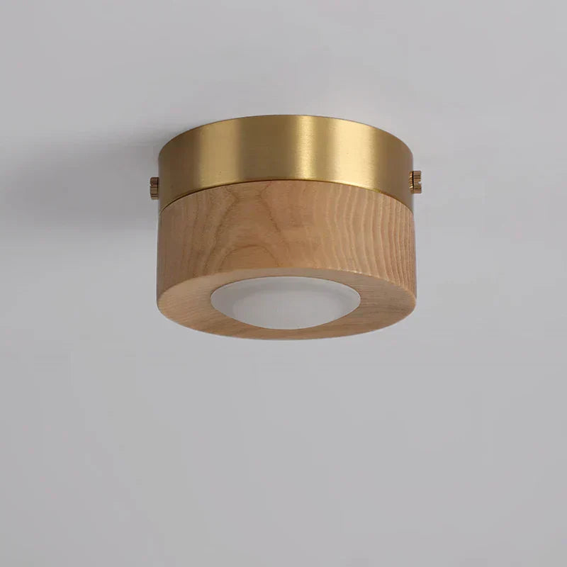 Frendorf | WoodenGlow - Walnoten Plafondlamp met LED Spotlights