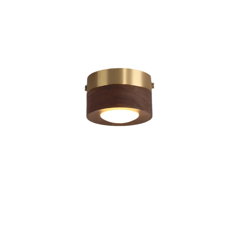 Frendorf | WoodenGlow - Walnoten Plafondlamp met LED Spotlights