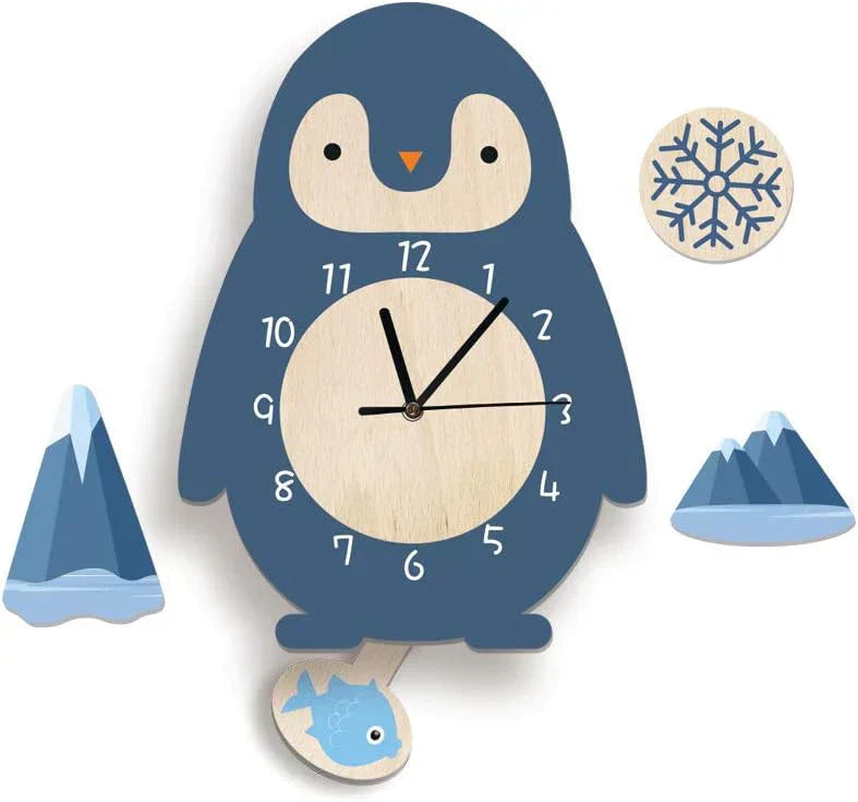 Wanduhr - ZooTime - Niedliches Tierdesign - Perfekt für Kinderzimmer