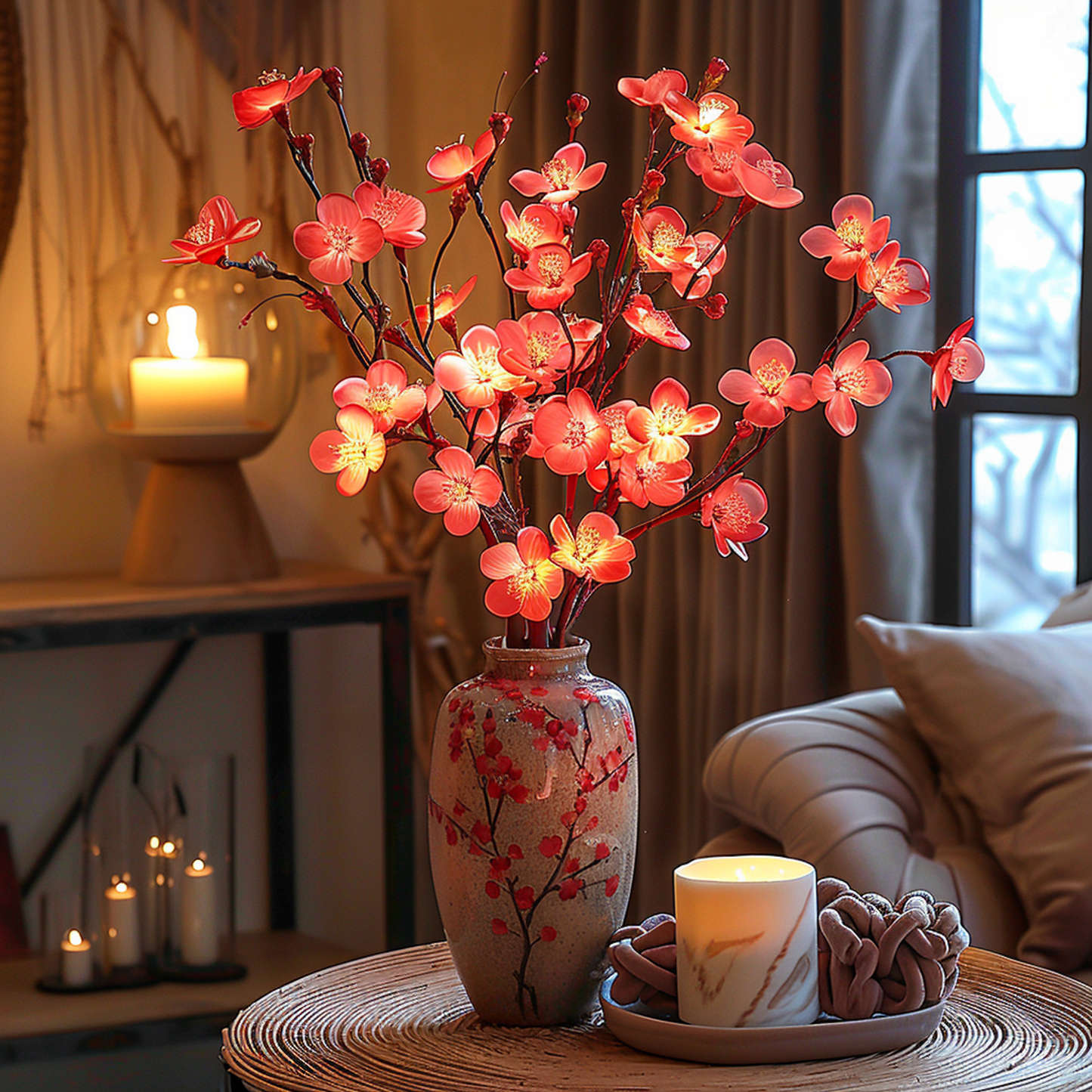 Frendorf | FairyGlow Olivenzweig LED Lichterkette | Feenlicht Dekoration | Stimmungsvolle Beleuchtung für Zuhause