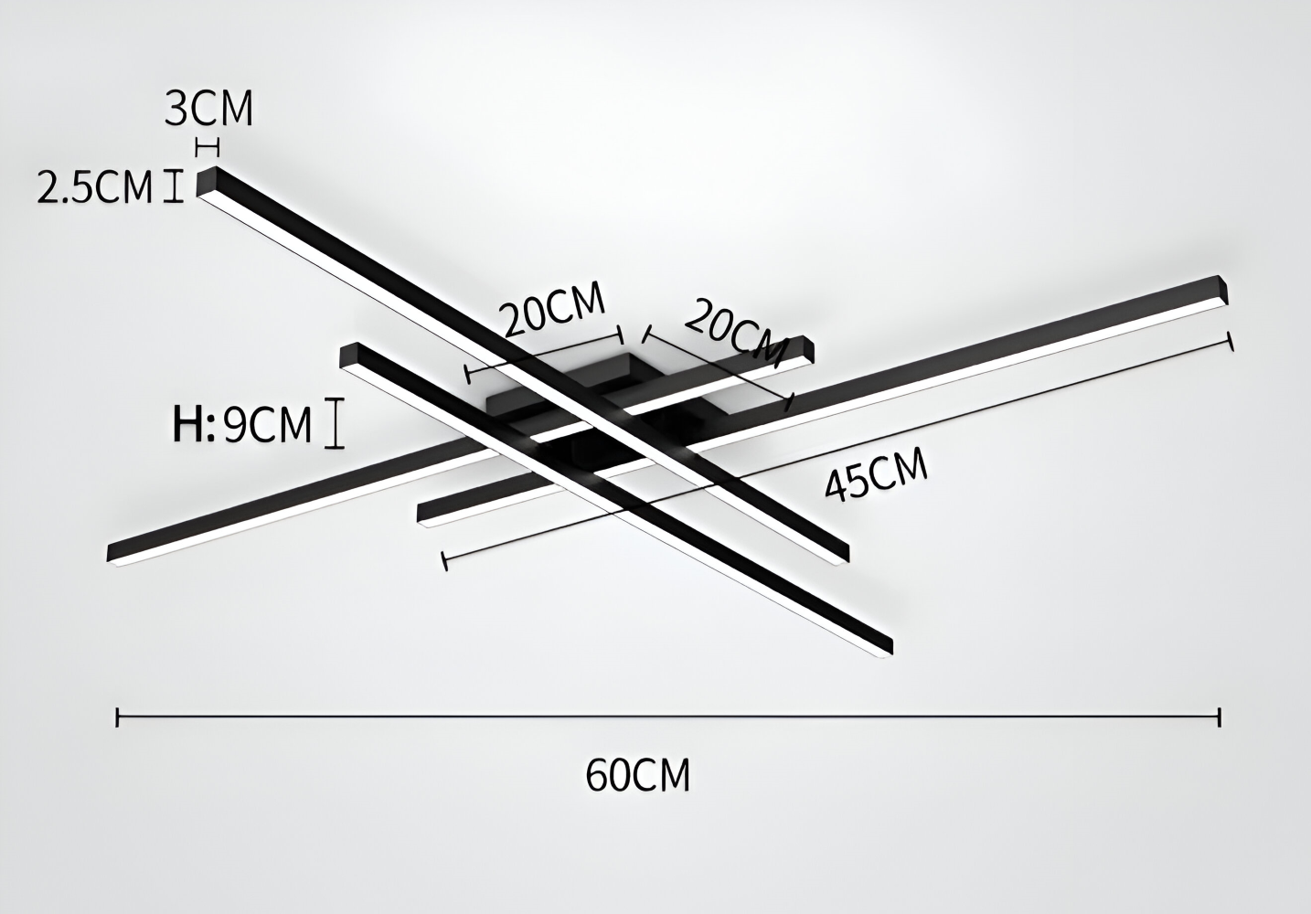 Frendorf | XLine Deckenleuchten - Criss Cross Deckenleuchten - LED Strip Lights