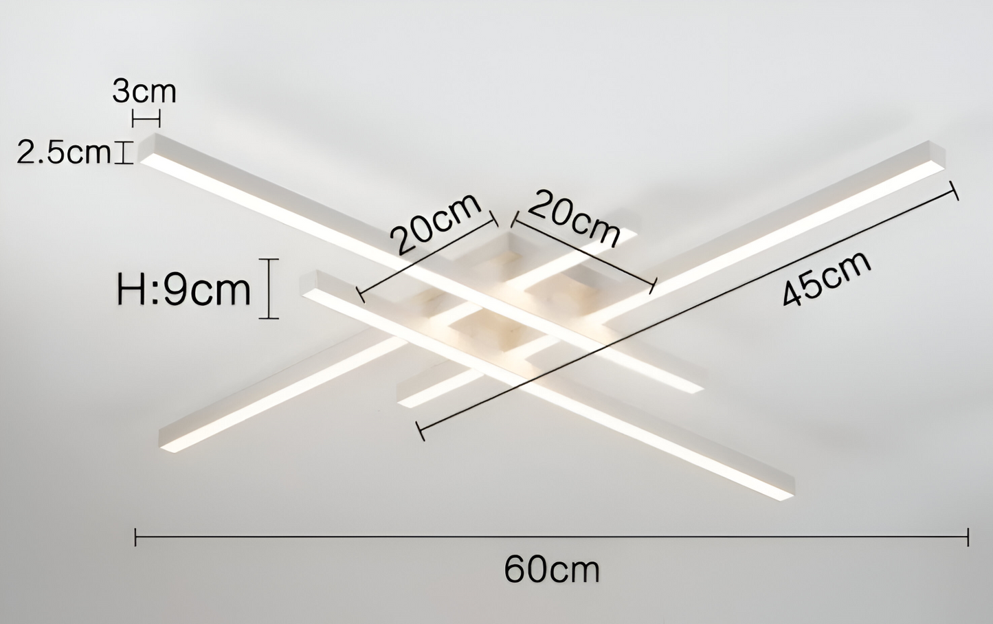 Frendorf | XLine Deckenleuchten - Criss Cross Deckenleuchten - LED Strip Lights