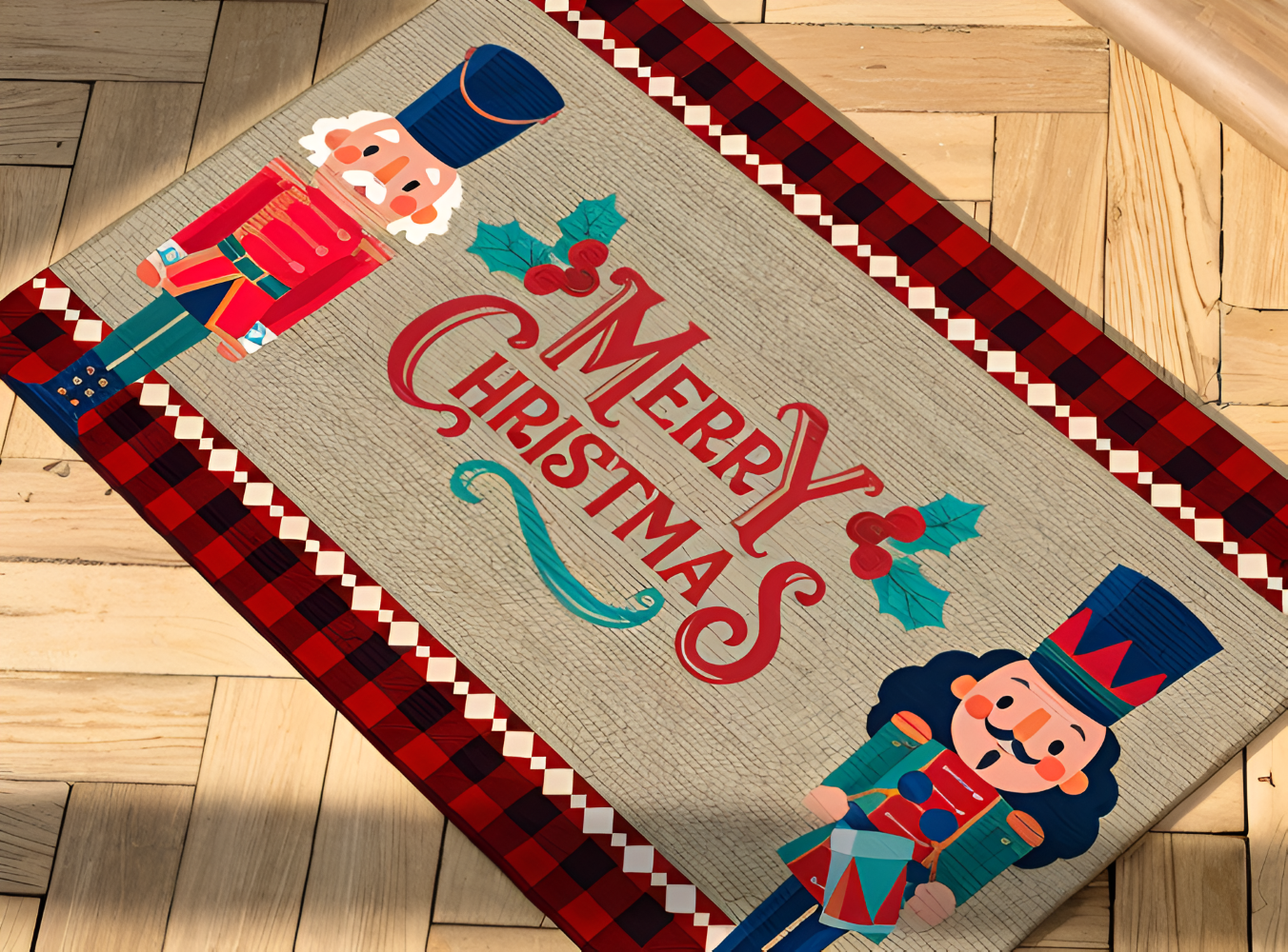 Frendorf | XMerry Türmatte - Dekorative Rutschfeste Nussknacker Christmas Eingangsmatte