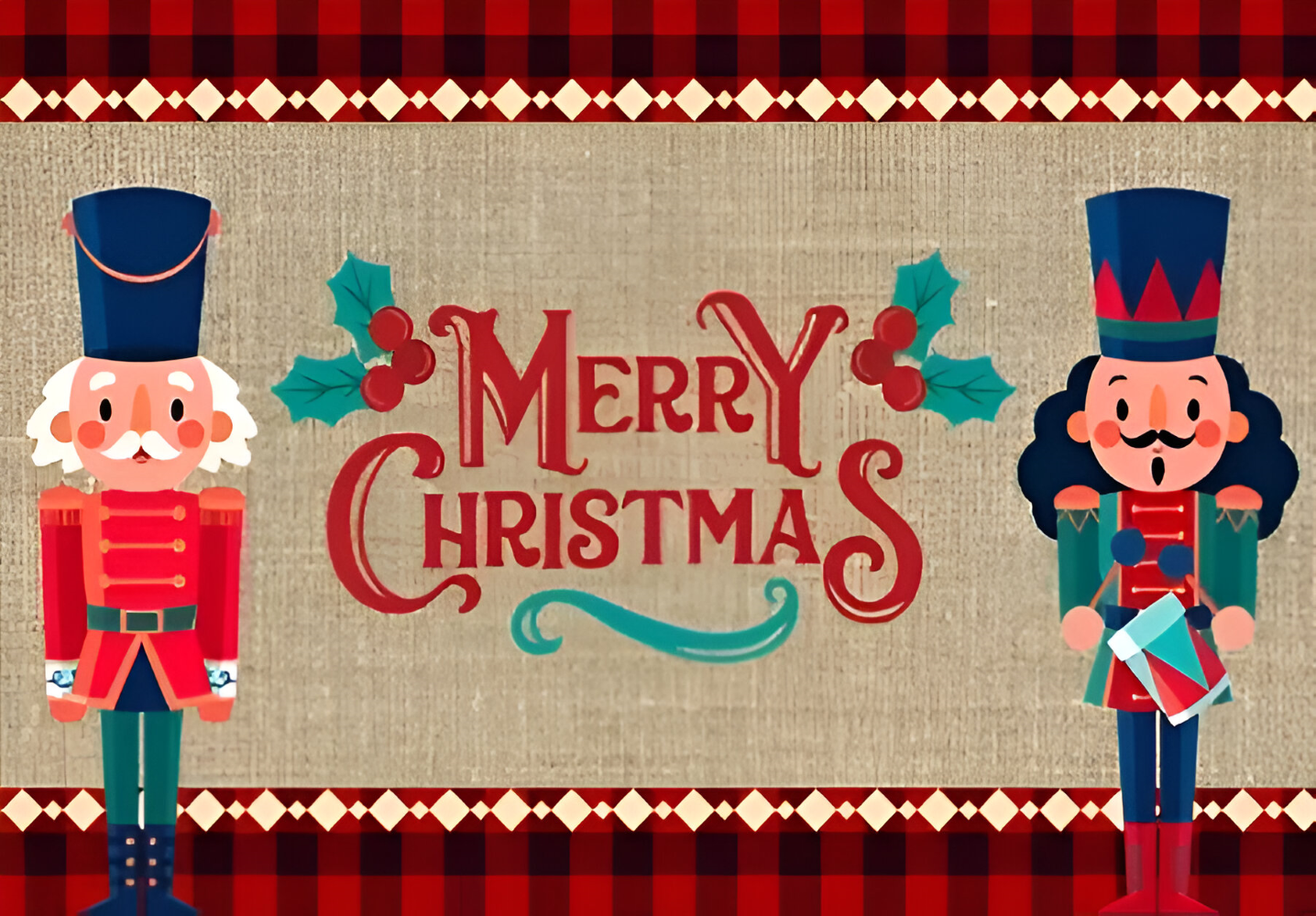 Frendorf | XMerry Türmatte - Dekorative Rutschfeste Nussknacker Christmas Eingangsmatte